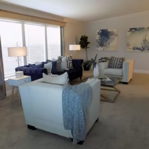 Image of a living room in a home located in the Gables in Poughkeepsie, NY.