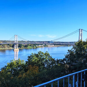 Image of Hudson River Bridge from apartments located at 101 Haviland Road in Highland, NY.